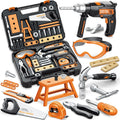 Kids Tool Set with Electronic Toy Drill - Realistic 41-Piece Kit