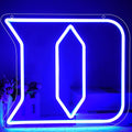 University Neon Signs Letter D LED Sign - Dorm & Man Cave Accent
