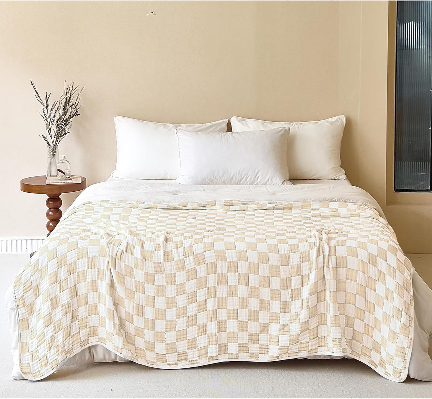 6-Layer Cotton Gauze Blanket for King Size Cooling Comfort