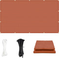 Cool Area Sun Shade Cloth with Grommets 411 ft Shade Panel - Terra Red