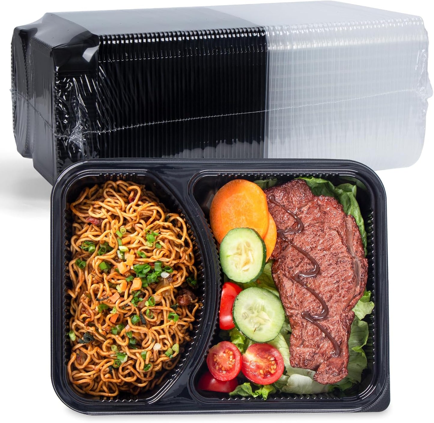 YANGRUI Takeout Containers 40 Pack Leakproof 41 oz for Meal Prep