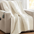 Beautyrest Heated Blanket Throw - Soft Reversible Sherpa, 50 x 60