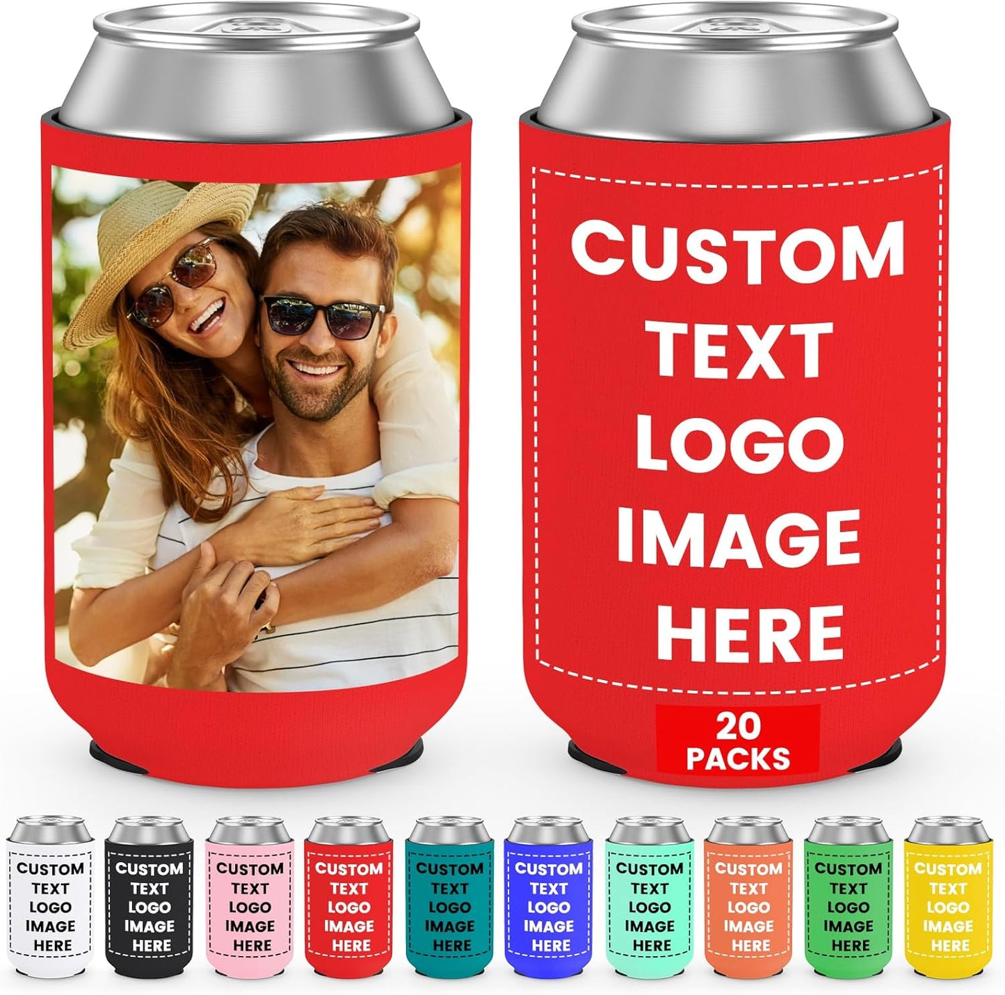 Custom Can Cooler Sleeves for Personalized Party Favors