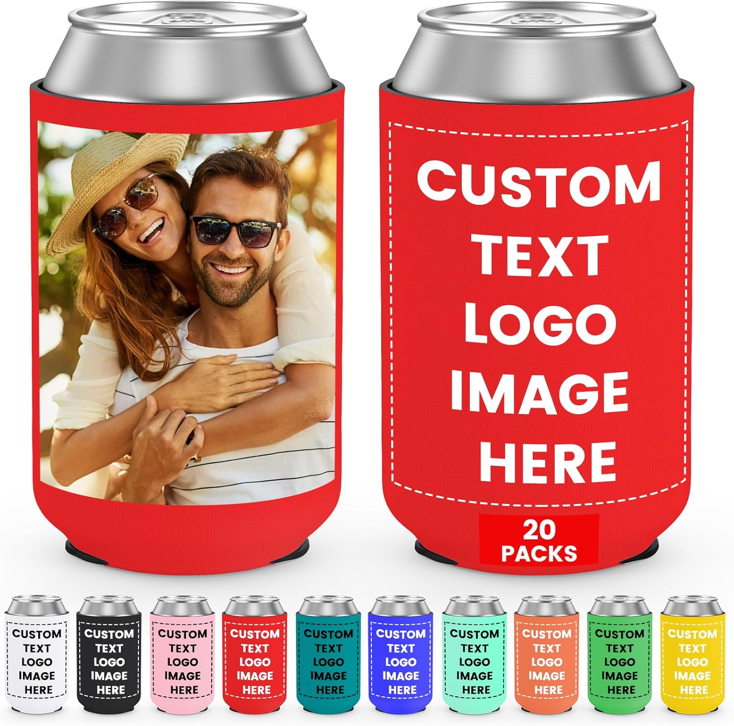Custom Can Cooler Sleeves for Personalized Party Favors