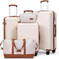 Luggage Sets 5 Piece Suitcases With Wheels - Lightweight Hardshell Set