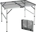 REDCAMP 36x24 Folding Grill Table for Outdoor Cooking and BBQ