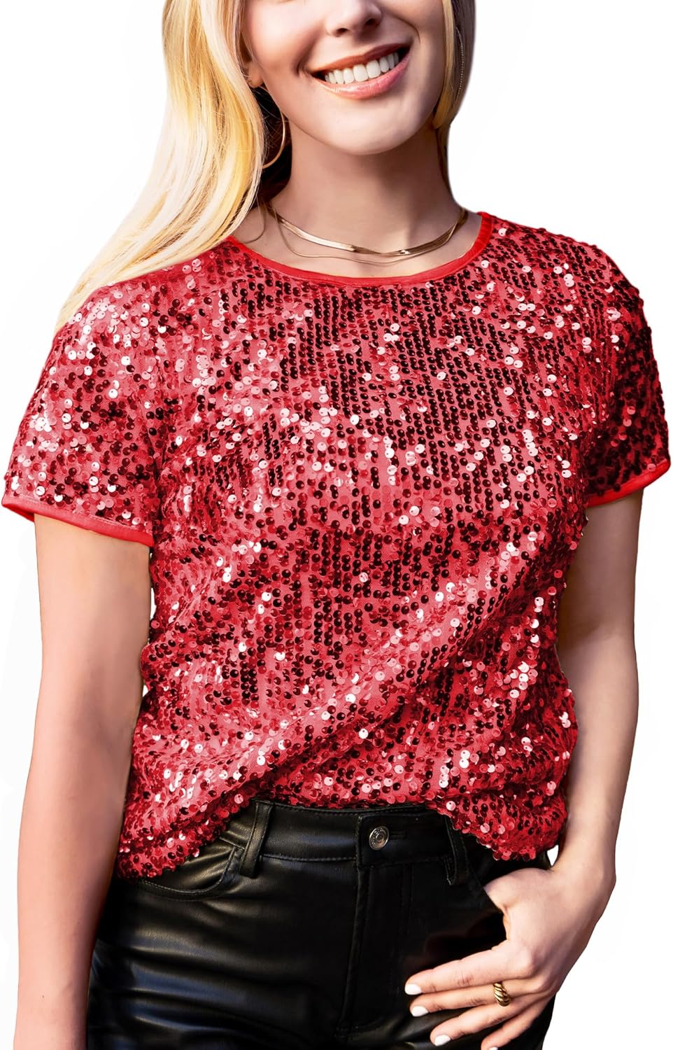 Sparkly Sequin Top for Women - Perfect for Concerts and Parties