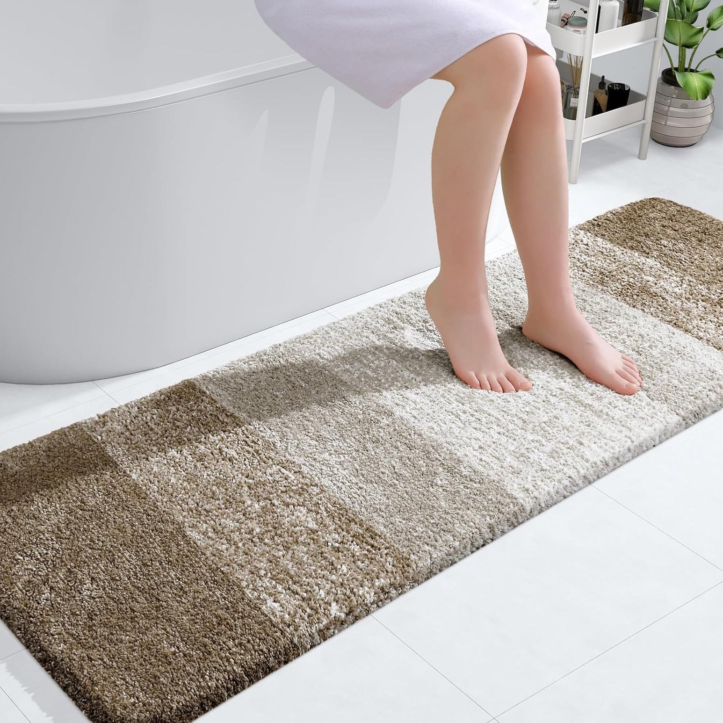 OLANLY Bathroom Runner Rugs 59x20 for Soft and Stylish Decor