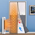 Magnetic Thermal Insulated Door Curtain 36 x 84 in - Energy Saving Fit