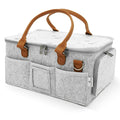 Baby Diaper Caddy With Lid - Organized Travel & Nursery Storage
