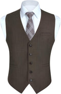 Mens Slim Fit Suit Vest Waistcoat - Classic Formal Layer