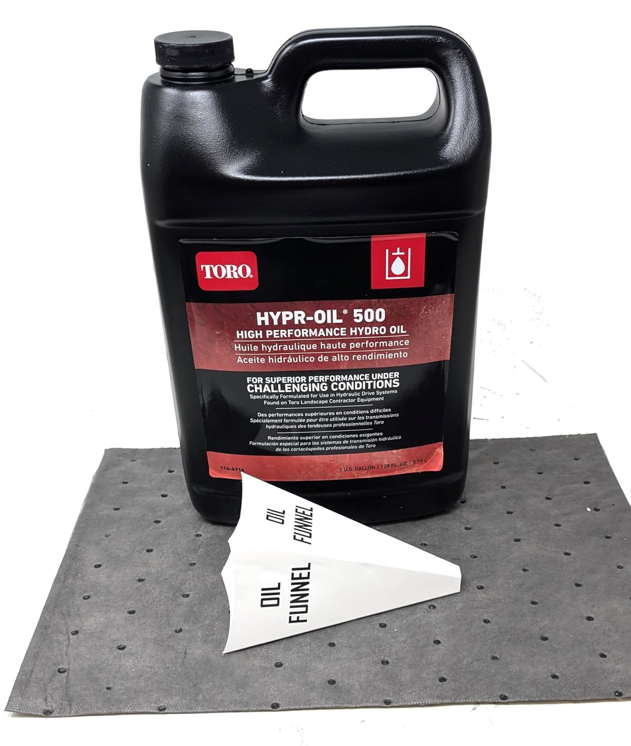 Toro Gallon 114-4714 Hypr-Oil 500 Hydro Fluid with Funnel