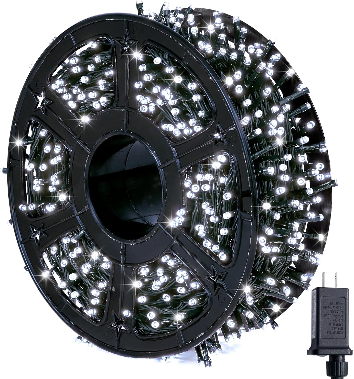800 LED White Christmas Lights for Outdoor & Indoor Decor
