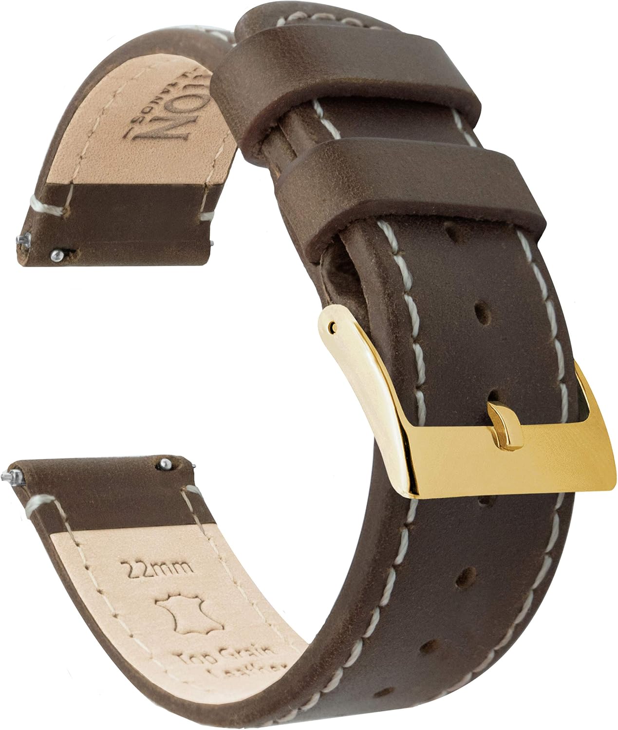 Barton Quick Release Top Grain Leather Watch Band Strap Options