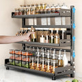 VORA Spice Rack for Countertop 3 Tier Height-Adjustable Organizer