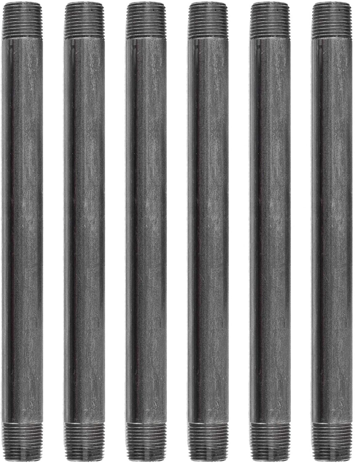 PIPE DECOR 1/2 x 42 Malleable Cast Iron Pipe Nipple 4 Pack