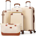 5 Piece ABS Hard Case Luggage Set with TSA Lock - 5pc Spinner Set