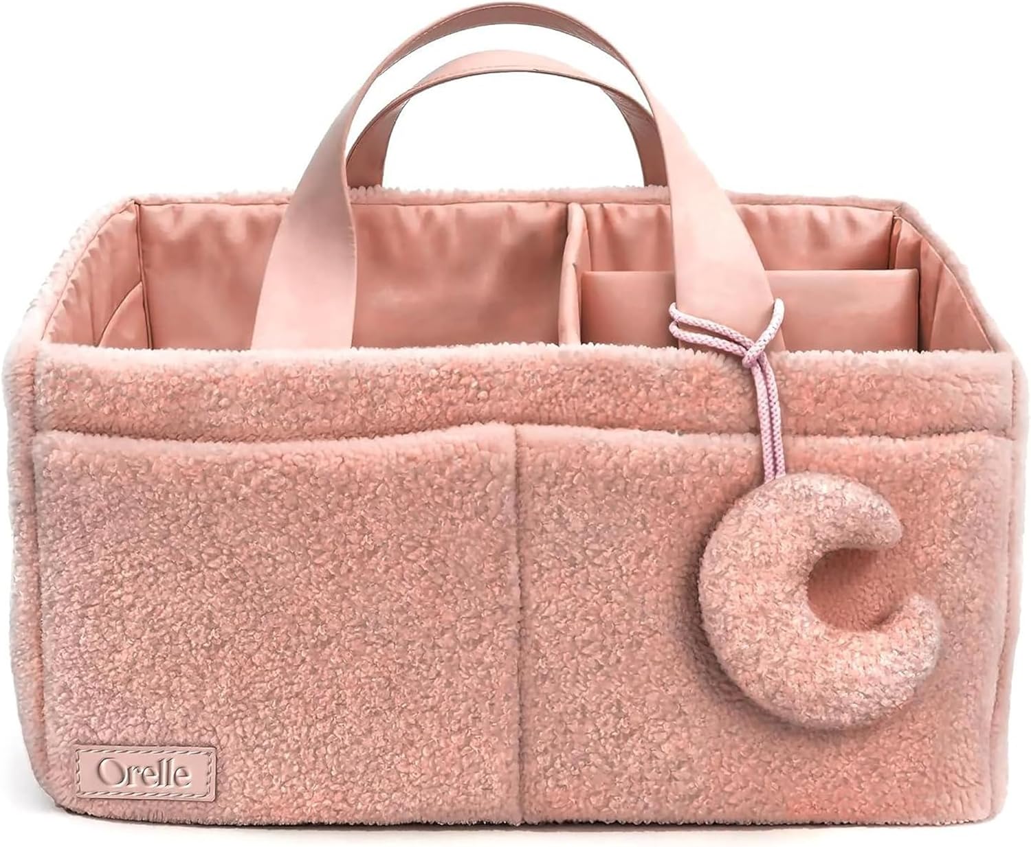 Orelle Boucle Diaper Caddy Organizer: Chic Baby Storage Solution