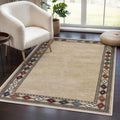 Lahome Modern Bordered Machine Washable Rug 3x5 - Ultra-Soft Entry Mat