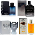 4-Piece Cologne Set for Men with Woody, Spicy, Citrus Scents