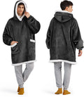Bedsure Blanket Hoodie Oversized Wearable Blanket for Adults & Kids