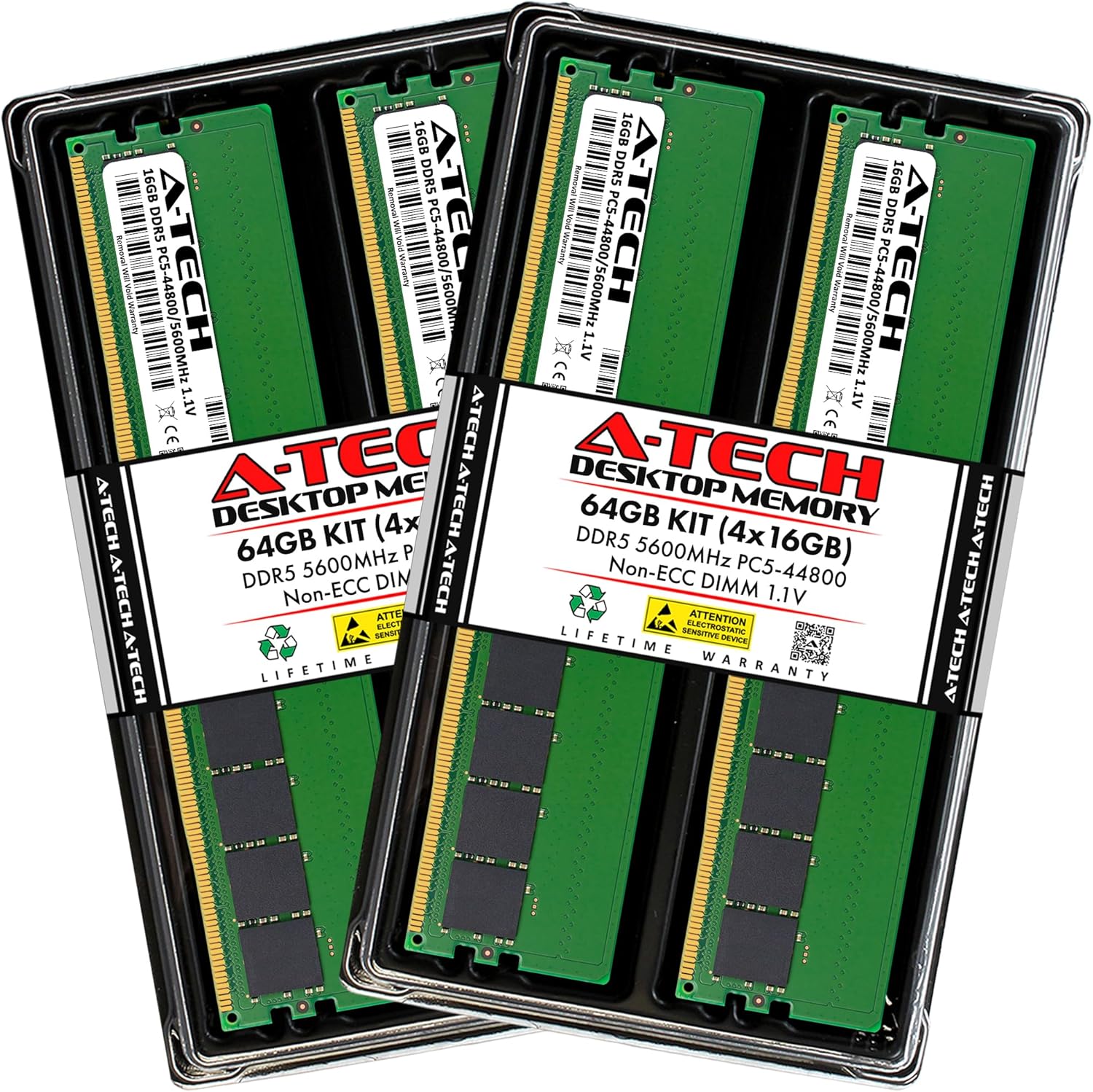 A-Tech 64GB DDR5 5600MHz RAM Memory Upgrade for PCs