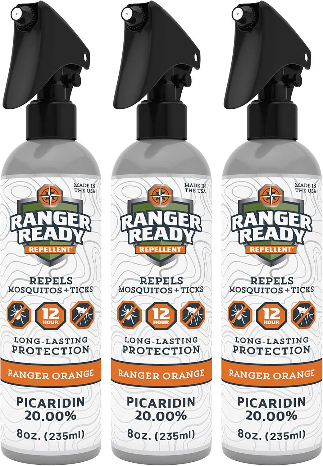 Ranger Ready Repellents Tick Spray with 20% Picaridin for All