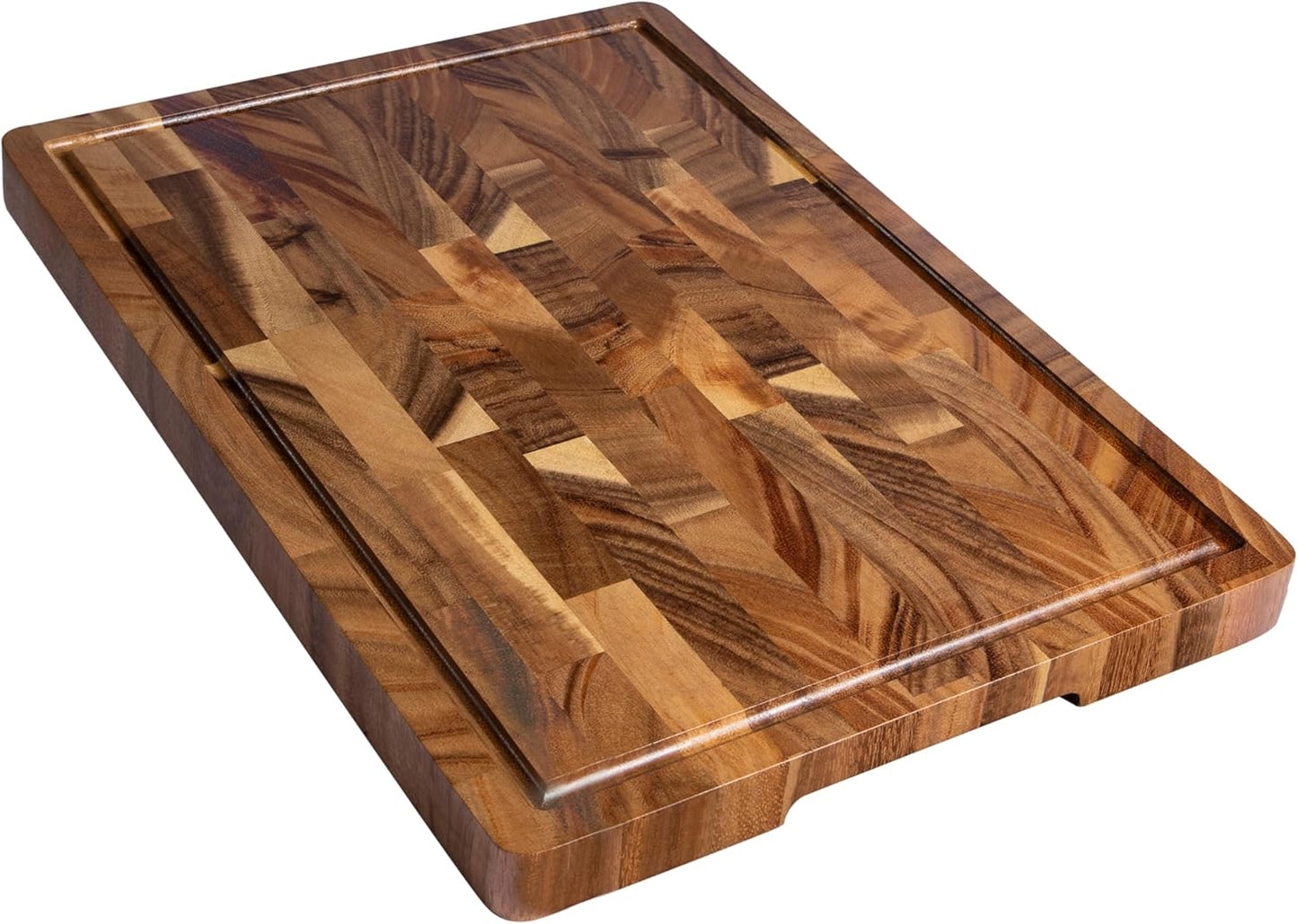 Walnut Wood Cutting Board with Juice Groove for Kitchen Use
