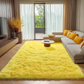 Yellow Rugs for Living Room Bedroom 5x8 - Soft Washable Shaggy Area