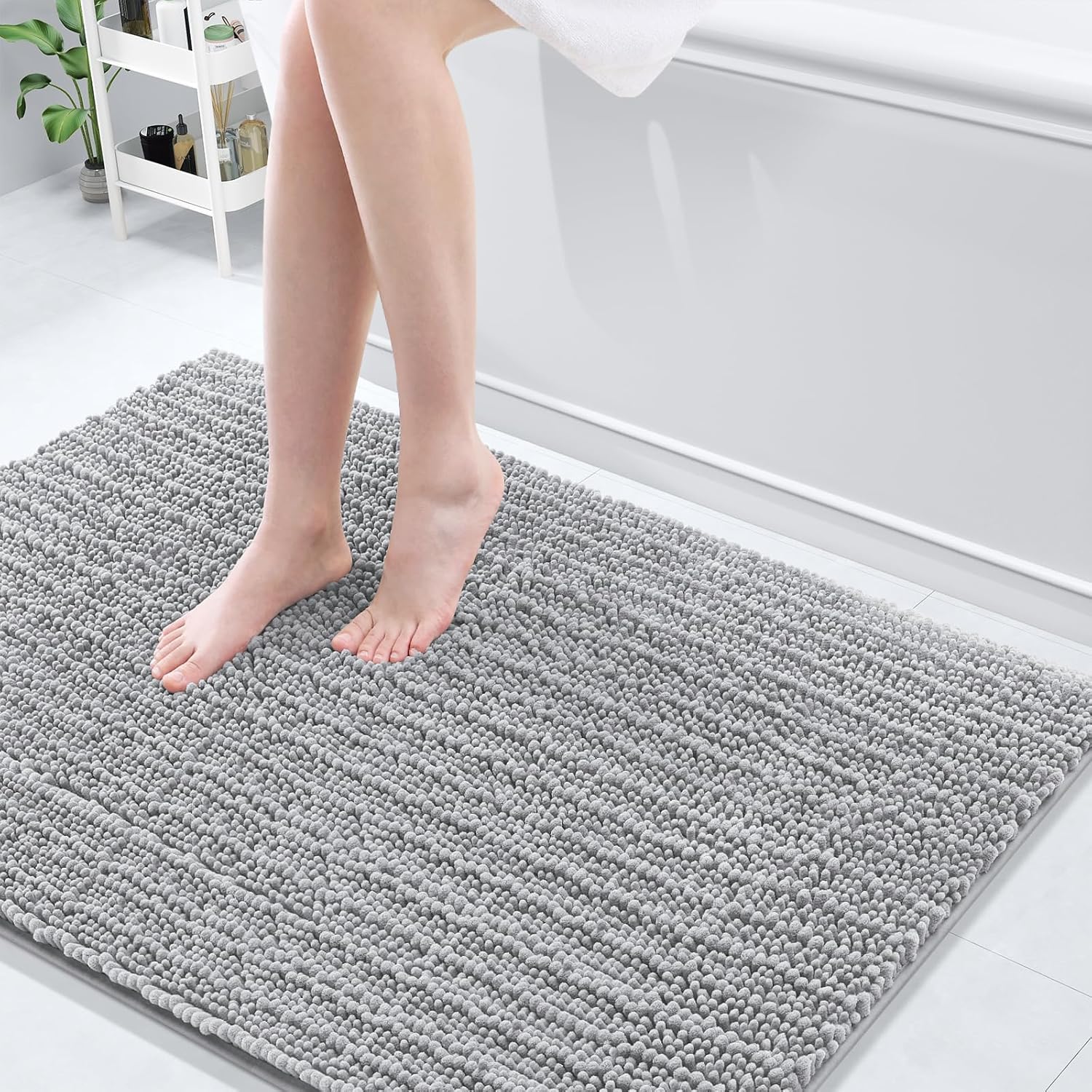 Arotive Luxury Chenille Bathroom Rug Mat for Ultimate Comfort