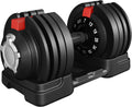 Yaheetech Adjustable Dumbbell Set 7-52.5 lb - Space-Saving Strength