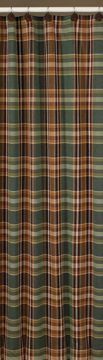Rustic Charm: Park Designs Wood River Shower Curtain
