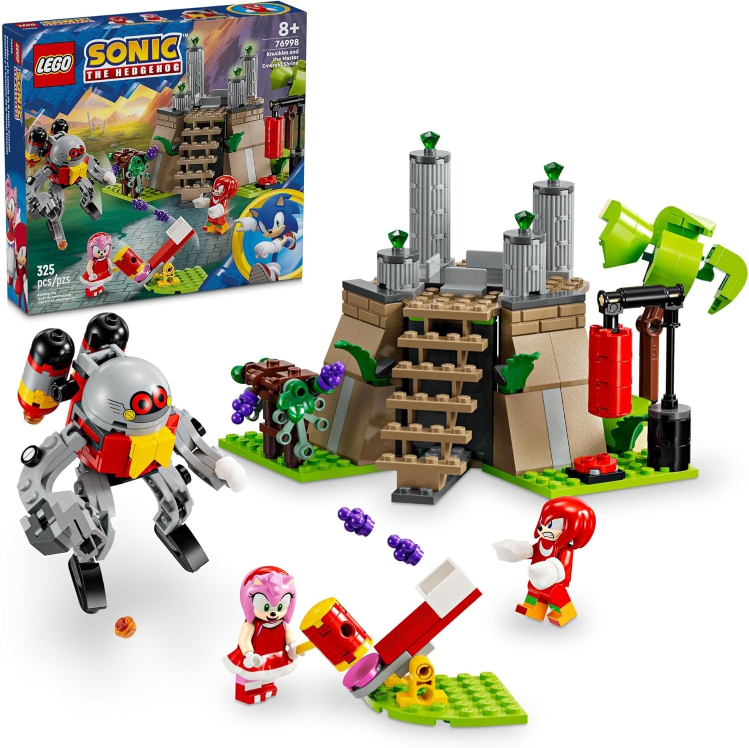 LEGO Sonic The Hedgehog Knuckles and Master Emerald Shrine Set