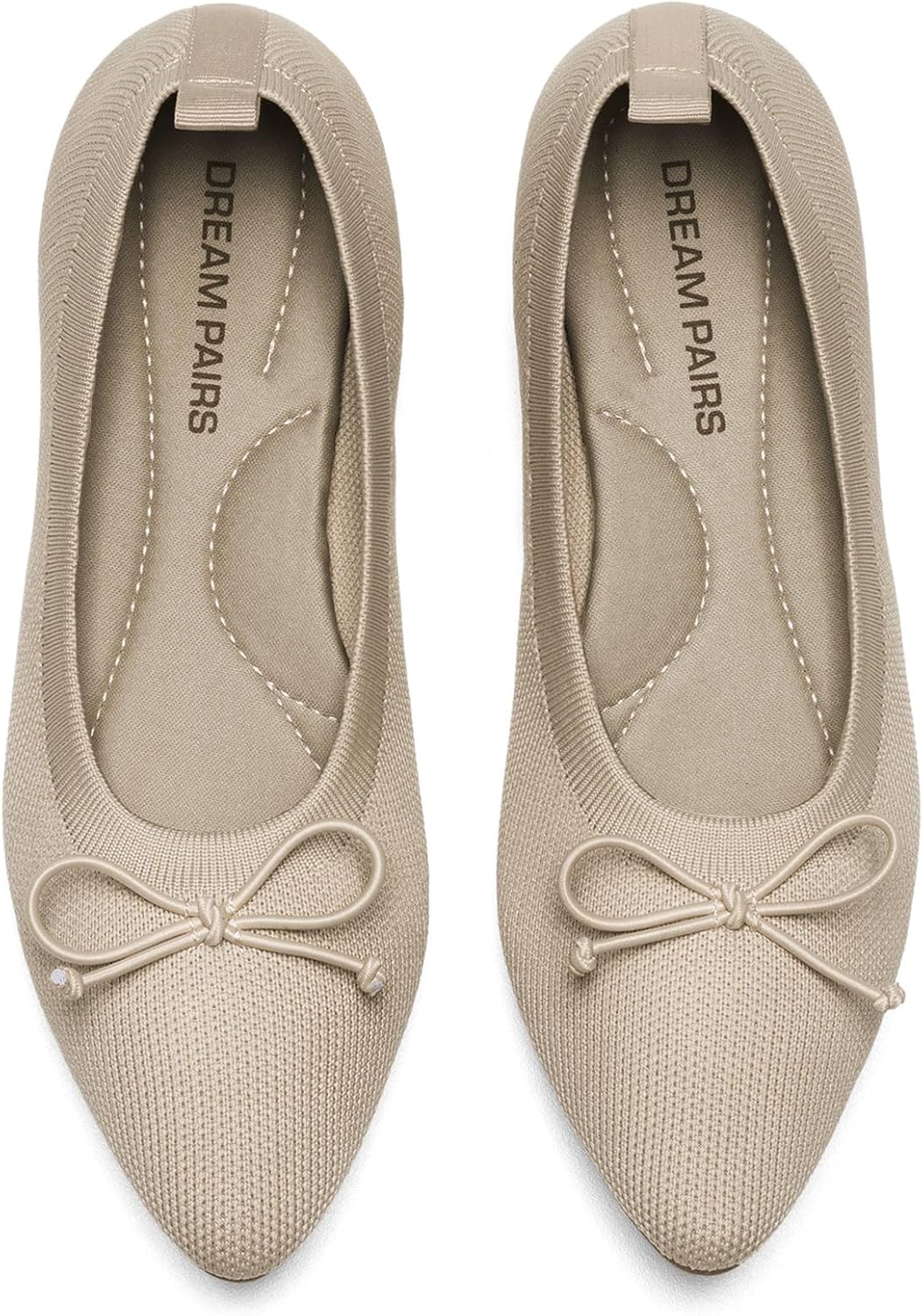 DREAM PAIRS Women's Ballet Knit Flats for Comfort and Style