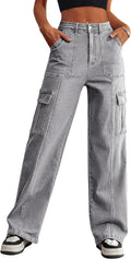 Eddoyee Cargo Pants for Women High Waist Wide Leg - Comfortable Fit