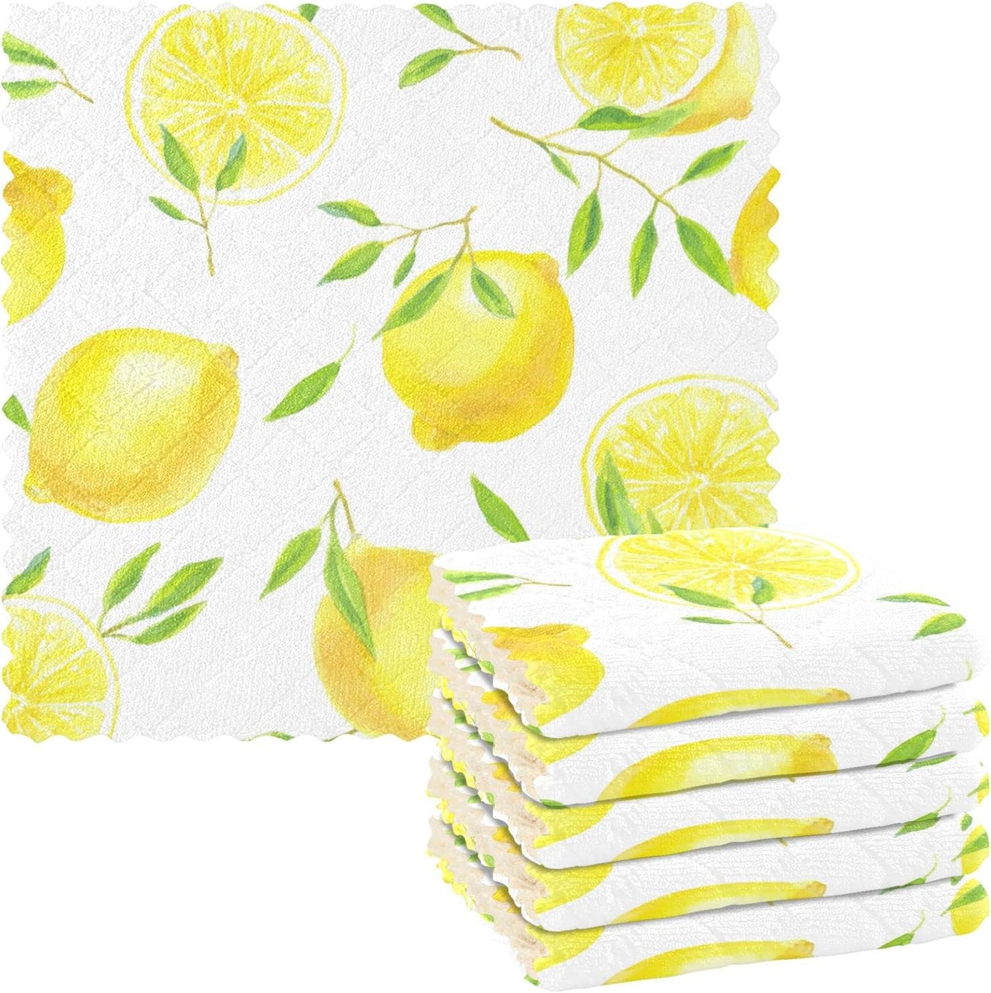 CaTaKu 6 Pack Microfiber Dish Cloths - Quick Drying!