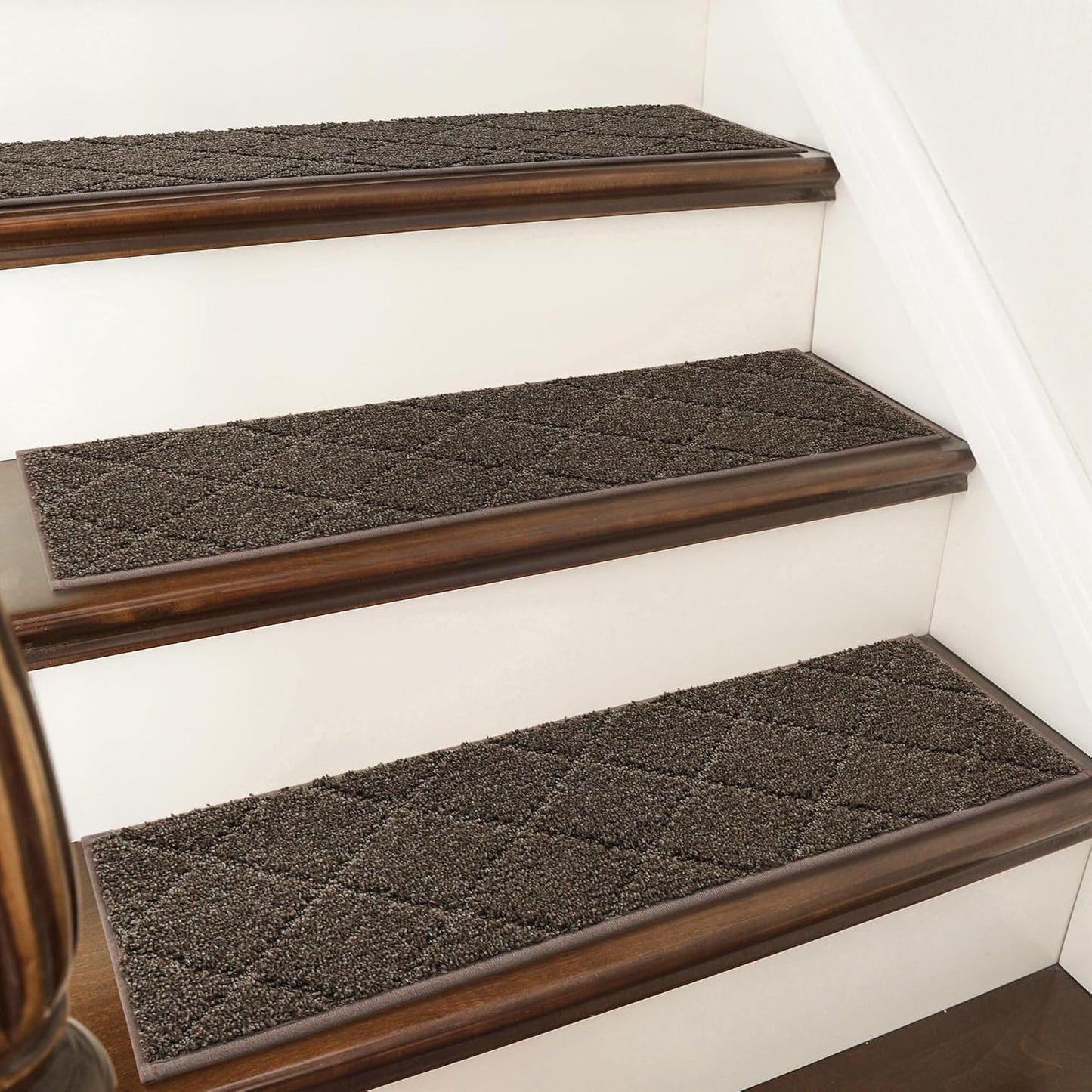 Non-Slip Carpet Stair Treads for Indoor Wooden Steps - 10pc
