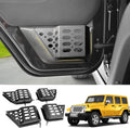 Metal Front & Rear Door Storage Box Pockets for 2007-2018 Jeep