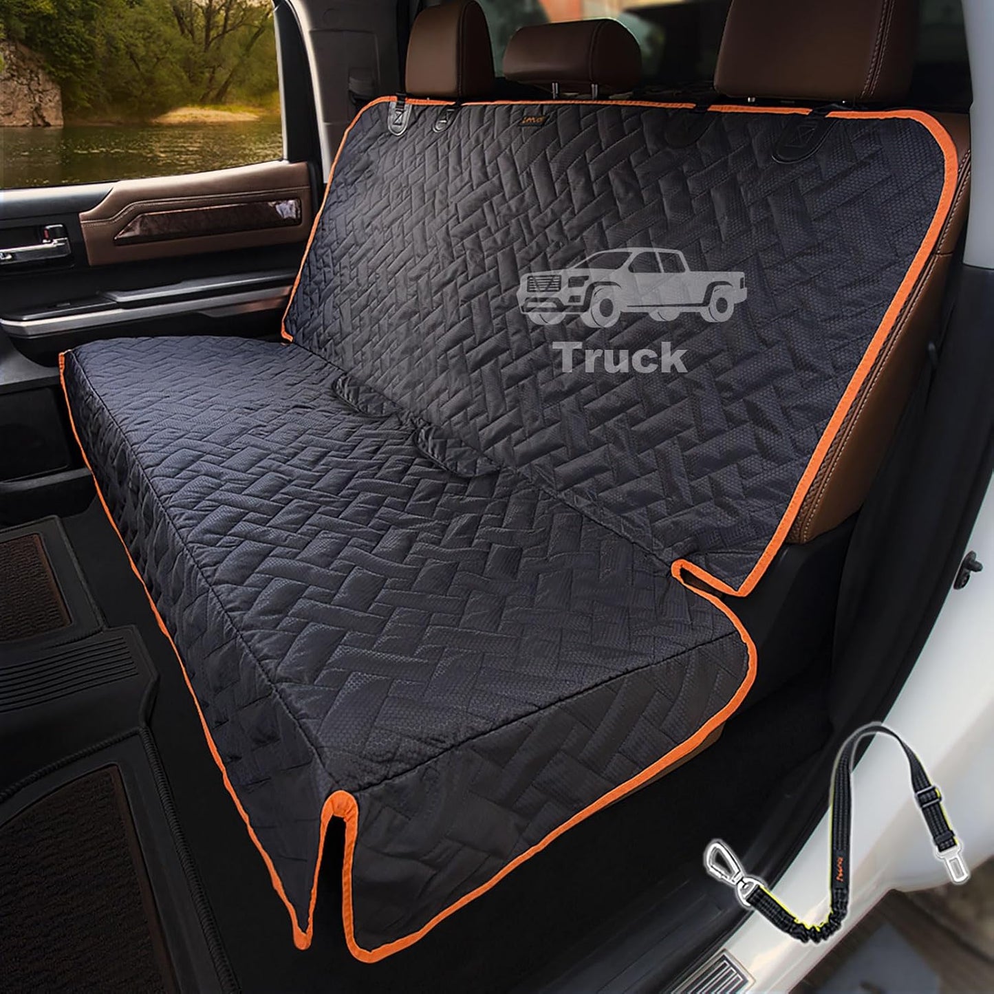 iBuddy Back Seat Cover for Trucks - Protect Your Seats Easily