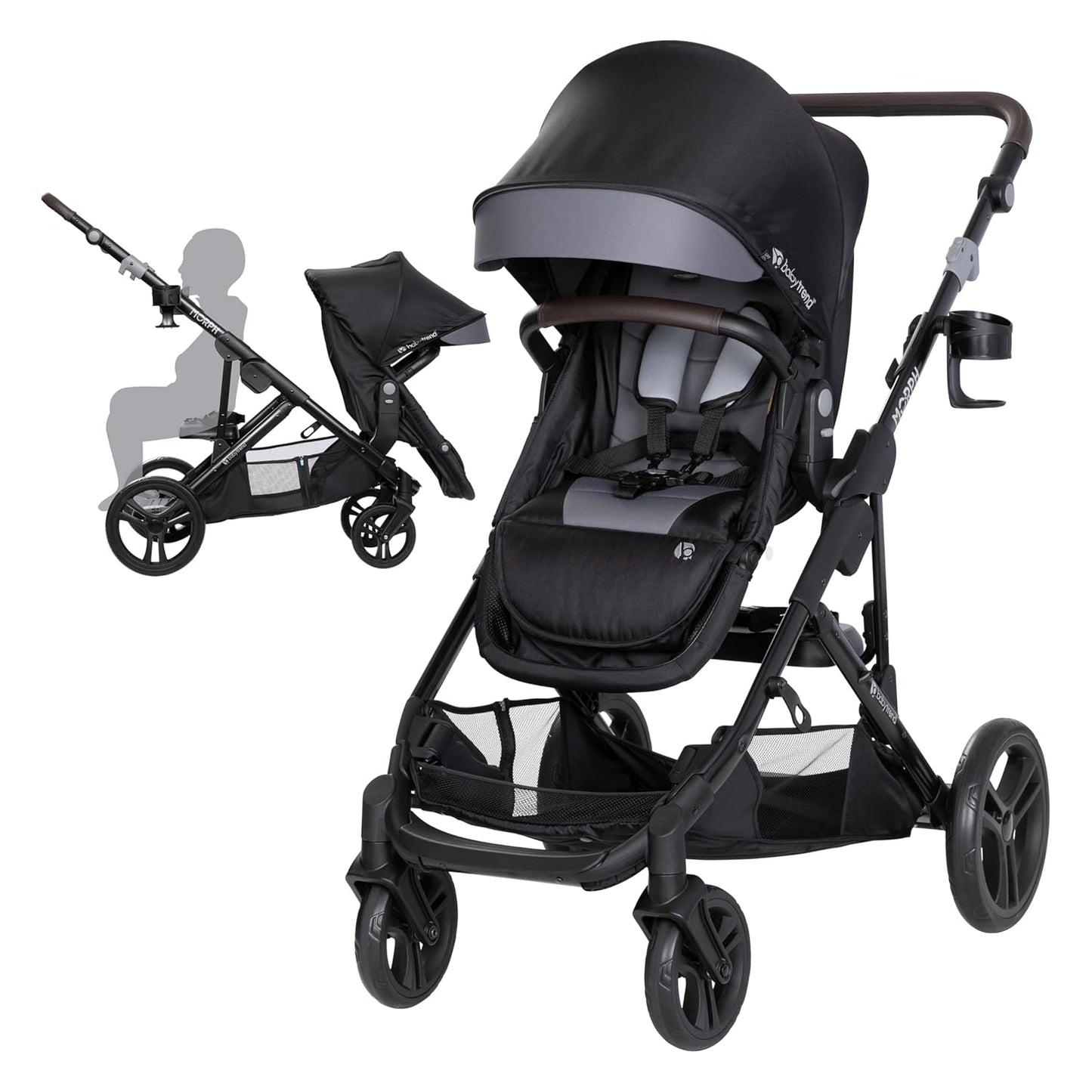 Baby Trend Morph Modular Stroller: Versatile Single to Double Use