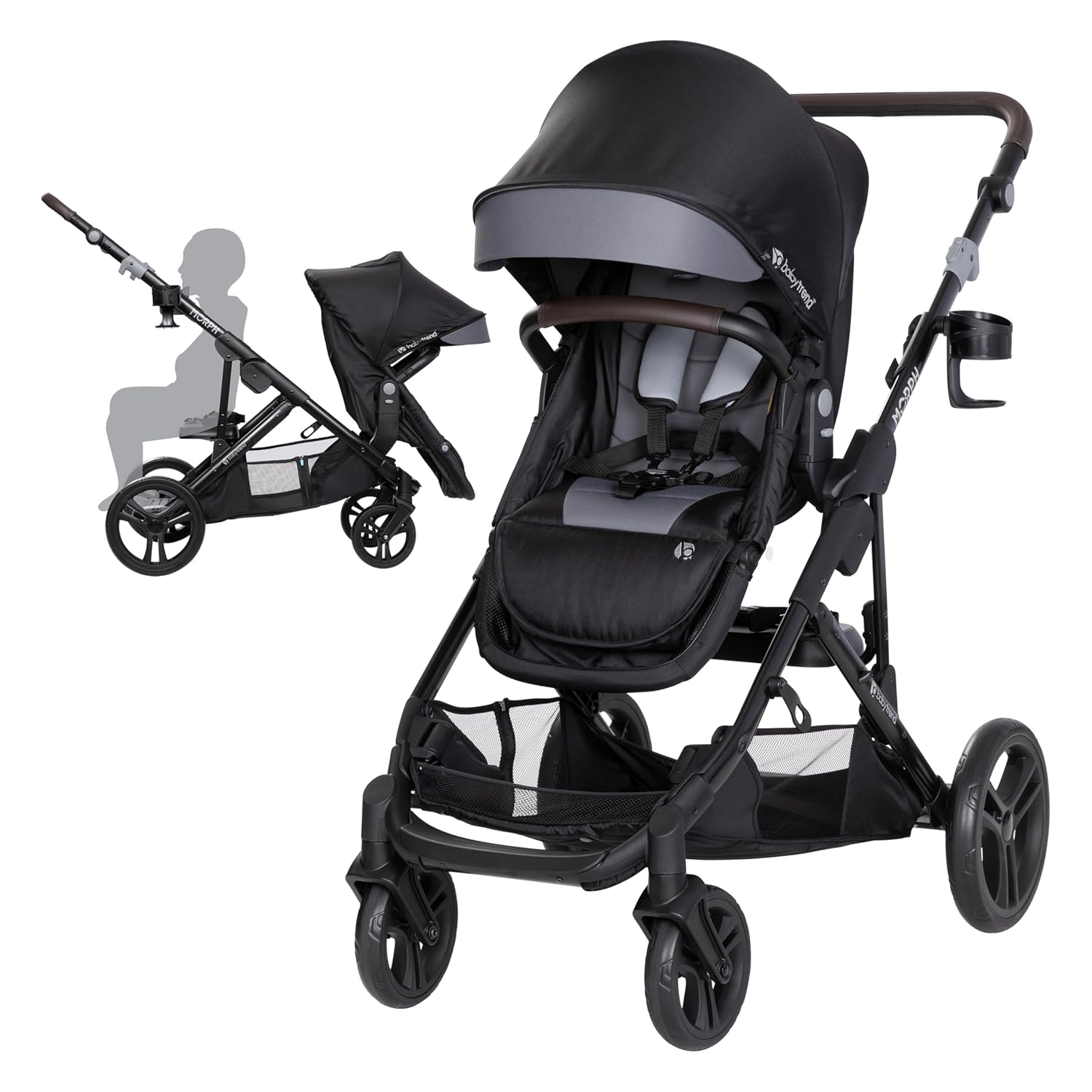 Baby Trend Morph Modular Stroller: Versatile Single to Double Use