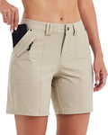 Willit Womens Golf Hiking Shorts 7ft Quick Dry Athletic Shorts - Water