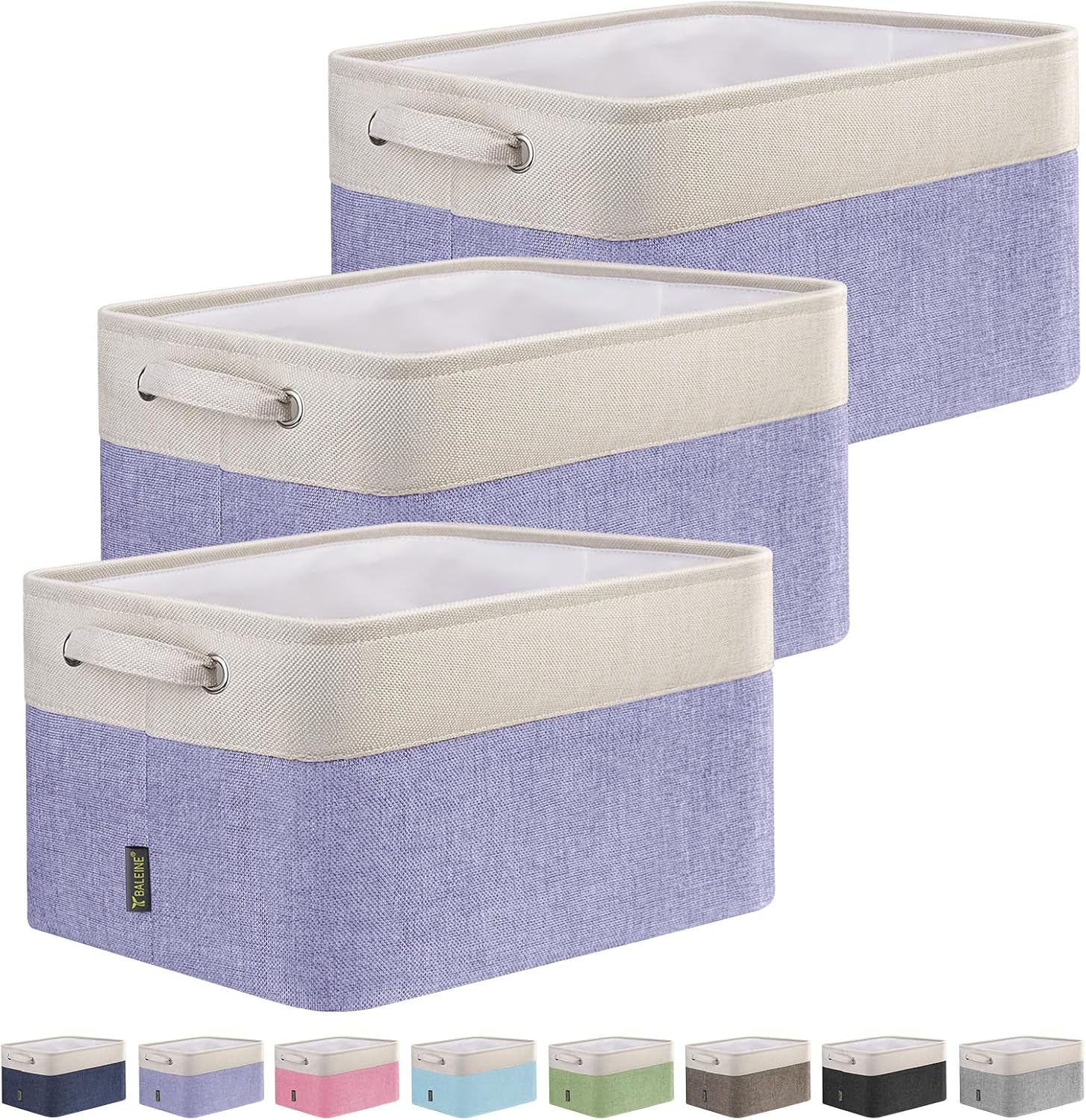 BALEINE Fabric Storage Bins for Organizing Your Home Decor