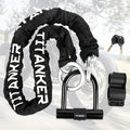 Motorcycle Chain Lock with U-Lock - Heavy Duty 4ft Bike Security