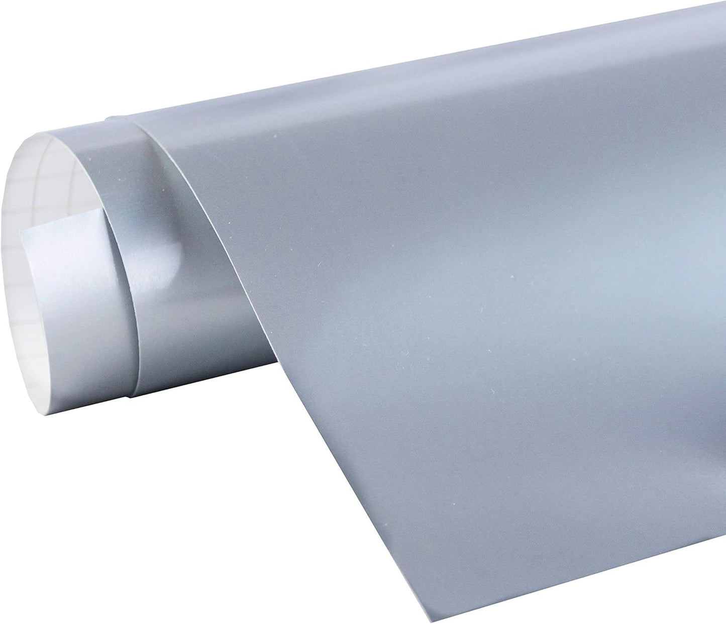 24 in x 150 ft Glossy Silver Repositionable Adhesive Vinyl Roll
