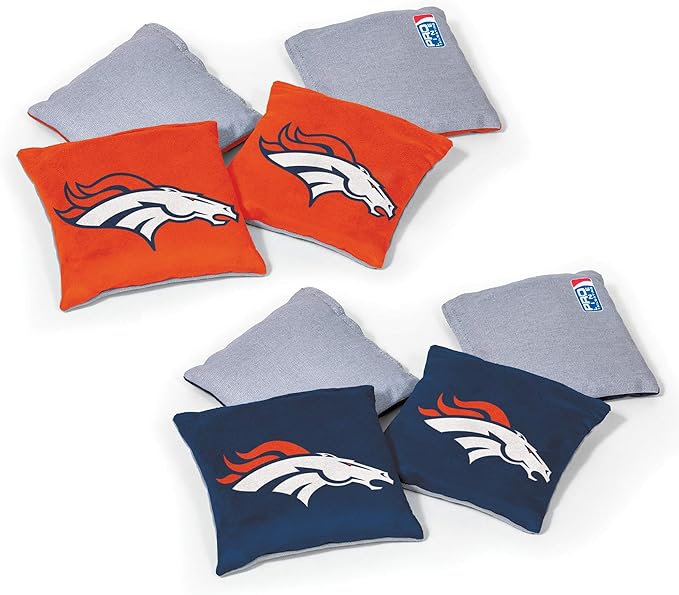 NFL Pro Football Dual Sided Bean Bags for Cornhole Set Fun