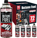 Chef Master Butane Fuel Canisters for Outdoor Cooking and Camping