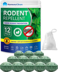 Mouse Repellent Balls - Natural Peppermint Oil Rodent Repellent 12PC