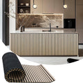 94.5 x 23.6 in Acoustic Wood Wall Panels - Soundproof Oak Slat Panel