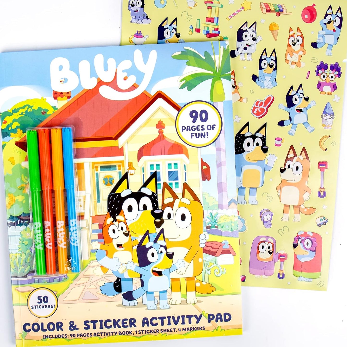 Bluey Coloring & Activity Book for Kids 3+ | Includes Stickers